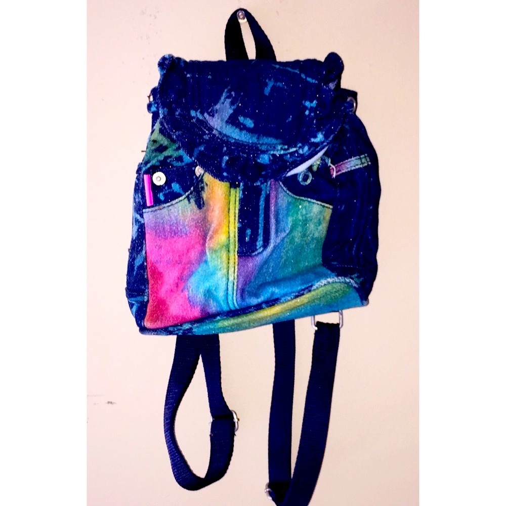 🎉HP🎉 Graffiti Mini Denim Backpack